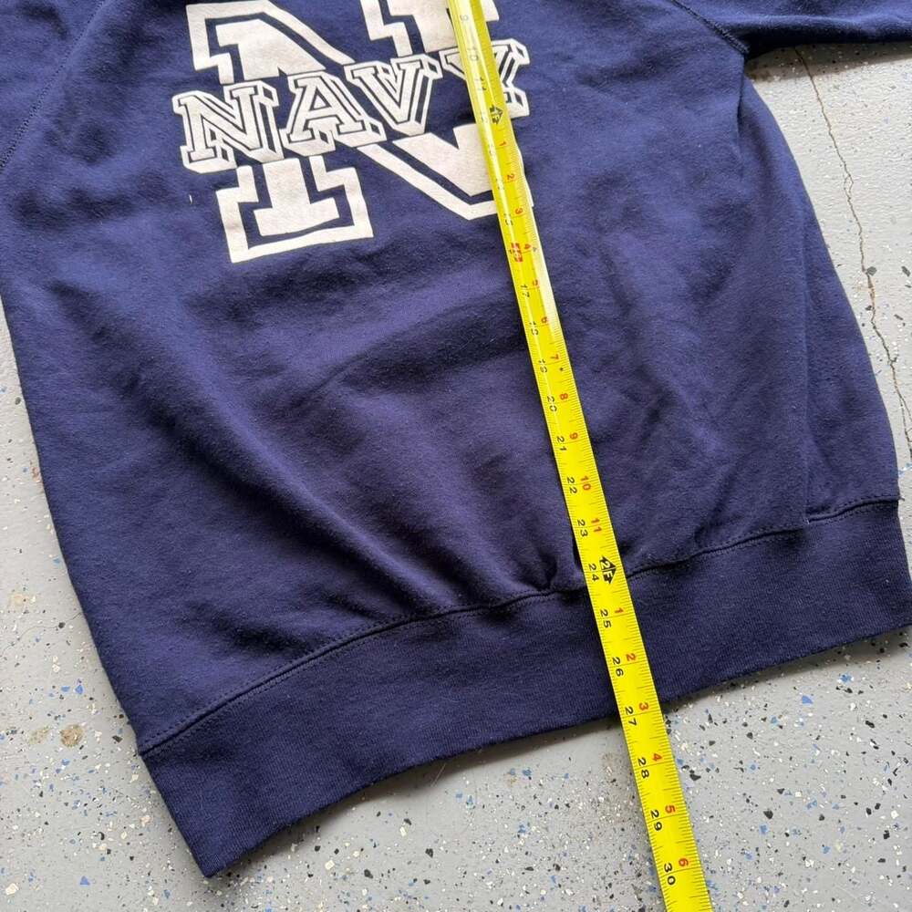 Vintage 80s Soffe Sweats Navy Blue Crewneck Sweatshirt - Large - Made in USA - Picture 5 of 8